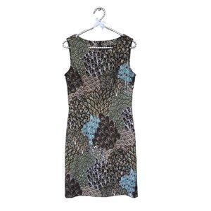 Connected Multi Patterned Sheath Dress size 4